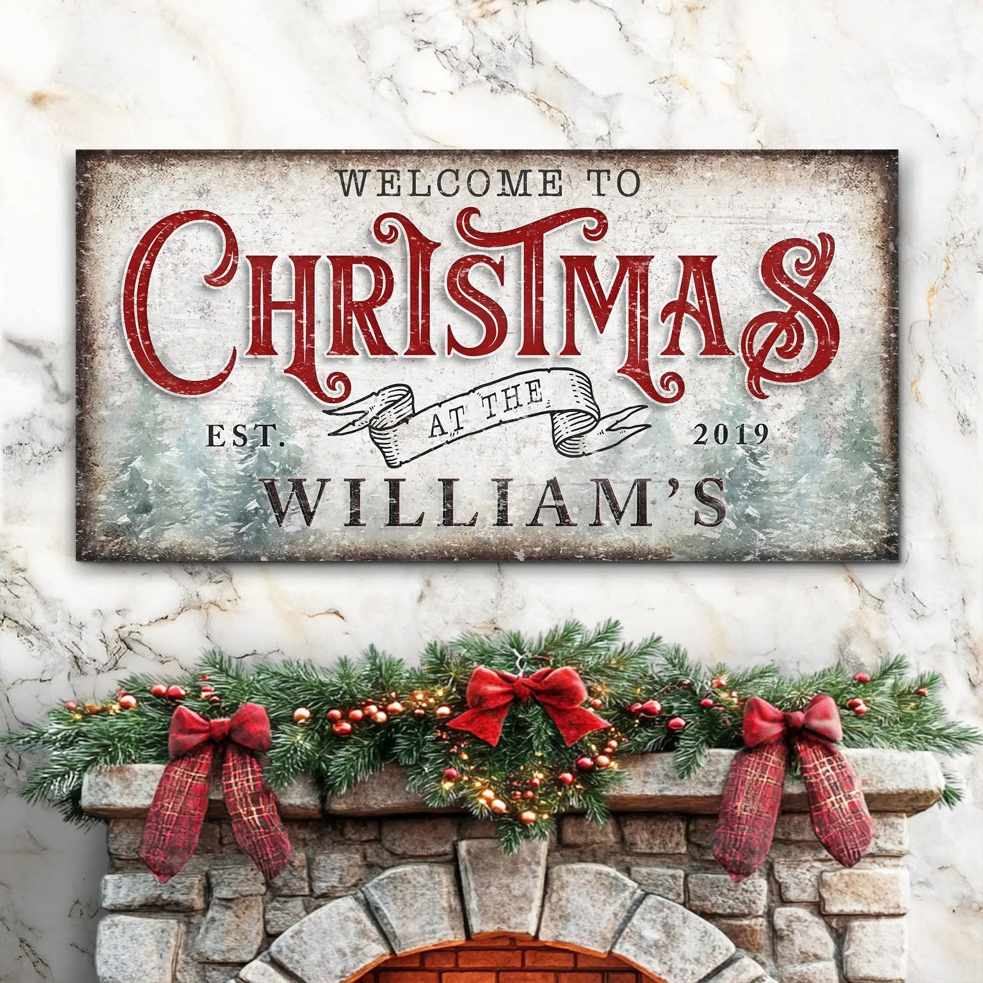 M1_22c09969-b978-4082-b32c-7b241caf7351 Family Welcome To Christmas Sign IV suitedtosucceed